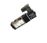 Électrovanne série 4V110-06 5 ports 2 positions normalement fermée AC220V DC12V DC24V AC110V avec raccord 4 mm 6 8(No fittings,4V110-06 AC220V)