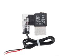 Électrovanne silencieuse pour compresseur d'air, 220 V, électrovanne électrique avec échappement et clapet anti-retour, couvercle en fer pour atelier et usage domestique (housse en fer)