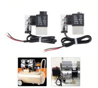 Électrovanne silencieuse pour compresseur d'air et soupape d'échappement avec contrôle 220 V, construction en acier au carbone et fonte d'aluminium, compact Q (couvercle en fer)