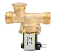 Électrovanne solénoïde en laiton Outdoorm G1/2" normalement fermée, interrupteur d'arrivée d'eau (12 V CC)