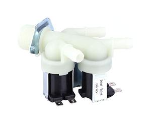Électrovanne solénoïde en plastique, normalement fermée, 1 entrée et 3 sorties ; vanne pour appareils ménagers ; vanne de régulation d’eau à filetage, alimentation DC 12 V, avec