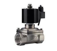Électrovanne sous-marine en acier inoxydable, 1 1/4 ", étanche, eau et Air normalement fermée, for fontaine étang Résistance à haute pression(24V)