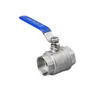 Électrovanne Vanne à boisseau sphérique à passage intégral femelle BSPT NPT 1/4", 3/8", 1/2", 3/4", 1", 1-1/4", 2", en acier inoxydable SS304, 2P Vanne(3/8",BSPT)