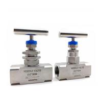 électrovanne Vanne à pointeau haute pression en acier inoxydable 6000 Psi 1/4 "3/8" 1/2 "Tube d'instrument à travers le type de carte vanne à soupape à filetage femelle 1 pièces(1/2",G_THROUGH BOARD T