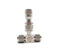 électrovanne Vanne de régulation à double virole en acier inoxydable 304 6mm 8mm 10mm vanne à aiguille micrométrique avec échelle(1/8")