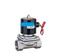 électrovanne, Vanne solénoïde de soupape en acier inoxydable à deux positions 2WS025-08 Soupape de vidange de la soupape de solénoïde d'irrigation