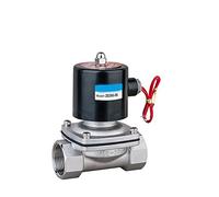 électrovanne, Vanne solénoïde de soupape en acier inoxydable à deux positions 2WS200-20 Soupape de vidange de la soupape de solénoïde d'irrigation