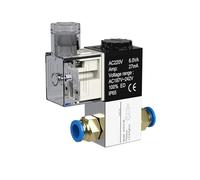 Électrovannes 2V025-08 2 positions 2 ports 6,35 mm Normalement Fermé Électrovanne Pneumatique 12V 24V 110V 220V (2v025-08w 2pcs 802,DC24V)