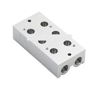 Électrovannes 3V310/4V310-10 4V320, collecteur d'échappement d'air de base 300M-6F/7F/8F/9F/10F avec joints, vis, raccords, plaque de soupape(300M-9F,For 3V)