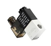 Électrovannes d'air 2V025-08, 2 positions, 2 ports, 1/4 ", électrovanne pneumatique normalement fermée, 12V 24V 110V 220V Volt(Wire W Pc802,AC110V)