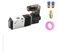 Électrovannes de commande pneumatique 3 voies 2 positions 3V110-06 3V210-08 3V310-10 4V410-15 AC 110 V 220 V 1 pièce(3V110-06 PC4-01,AC110)