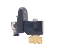 électrovannes Électrovanne haute pression d'eau 0-90 bar, 2 voies, orifice 1/8"/1/4", 1,5 mm, en laiton, normalement fermée, avec minuterie et purge.(1/4",DC24V)