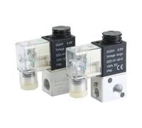 Électrovannes pneumatiques 2v025-08 3V1-06 2 positions 2 voies 1/4 Air Électrovanne AC 110 V 220 V Valve de commande DC 12 V 24 V NO (2V025-08 DC24V)