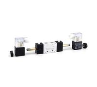 Électrovannes pneumatiques 4V120-06 4V220-08 4V320-10 4V420-15, Port de vanne 5/2 voies, bobine unique DC24V AC220V(4V130C-06 AC220V)