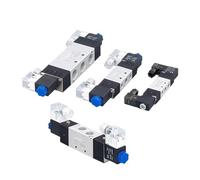 Électrovannes pneumatiques 4V120-06 4V220-08 4V320-10 4V420-15, Port de vanne 5/2 voies, bobine unique DC24V AC220V(4V420-15 DC24V)
