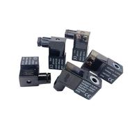 Électrovannes pneumatiques à bobine d'air noir DC12V DC24V AC110V AC220V for 4v210-08 2v025 1 pièces(DC12V)