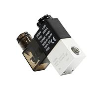 Électrovannes pneumatiques pneumatiques 2V025-08 2 positions 2 ports 1/4" Normalement fermée Valve solénoïde pneumatique 12 V 24 V 110 V 220 V Volt (2v025-08 W BTPC1202, AC220V)
