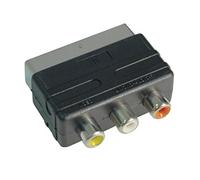 Electrovision Adaptateur péritel avec 3 Prises Phono - Noir