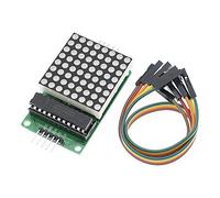 ElectroWorldFR 7219 MAX DIP Dot Matrix MCU LED 8 x 8 Module d'Affichage Compatible avec Arduino et Raspberry Pi
