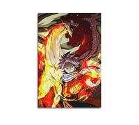 ELedvb Fairy Tail Natsu Dragneel Poster sur toile Décoration murale moderne pour chambre à coucher 30 x 45 cm