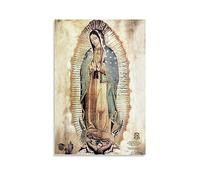 ELedvb Portrait de Notre-Dame de Guadalupe - Impression sur toile murale moderne pour chambre à coucher - 50 x 75 cm