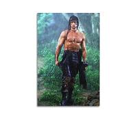 ELedvb Poster décoratif sur toile First Blood John Rambo dans la pluie - Décoration murale moderne pour chambre à coucher - 20 x 30 cm