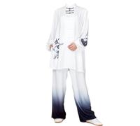 Eleeonora Chine Traditionnels Tai Chi Uniforme,VêTements Pratique Tai Chi Le Printemps,Tenue De Kung Fu Shaolin,éLéGant Et Polyvalent,pour Performance De Groupe