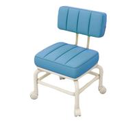 Eleeonora SièGe à roulettes Court,Chaise Courte à roulettes,Petit Tabouret Roulant Bas avec roulettes Et Support Dorsal,Tabouret Bas à roulettes avec Dossiers,Ergonomique,pour Salons