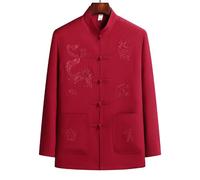 Eleeonora Uniforme Tai Chi Coton Brodé à La Main,Tai Chi Art Martiaux VêTements,Uniforme Unisexe De Kung Fu l'exercice Matinale,Libre De Mouvement,pour Voyages D'éTudes Bien êTre