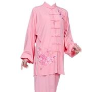 Eleeonora Uniforme Unisexe De Kung Fu l'exercice Matinale,Tang Style Chinois Taiji Uniforme Art Martiaux,VêTements Pratique Tai Chi Le Printemps,Infroissable,pour Yoga Loisir
