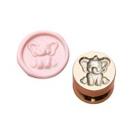 Elefant Sealings Tampon de cire en laiton pour scrapbooking, mariage, engagement, fête, invitation Animal Seal Foxes Sceau pour emballage cadeau décorations