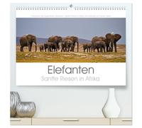 Elefanten - Sanfte Riesen in Afrika (hochwertiger Premium Wandkalender 2026 DIN A2 quer), Kunstdruck in Hochglanz: Faszinierende Augenblicke fotografiert in Ost- und Südafrika