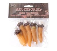 Elegabrillia 5 Pièces Figurine Halloween Doigts Coupés Accessoires Décoration Fête Doigts Faux Réalistes Matériau PVC Accessoires Blague Effrayante Adaptée Fête Ma, Couleur Chair