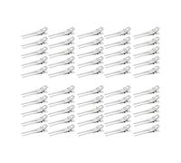 Elegabrillia 50 Pinces à Cheveux, Pinces En Fer, épingles à Double Pointe, Pinces pour Coiffure de Coiffeur