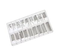 Elegabrillia Assortiment de 180 Goupilles Fendues pour Bracelets de Montre en Acier Inoxydable, de 8 à 26 Mm