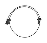 Elegabrillia Bande élastique Universelle Réglable pour Rentrer Les Chemises, Outil de Maintien Léger, Ceinture Confortable En Polyester, Idéale pour Les, L, Noir, 120 cm