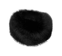 Elegabrillia Bandeau Chauffant Bandeau Synthétique Oreillette Élastique pour Femme Confortable pour Protéger Les Oreilles Convient Au Sport Plein A, Noir