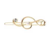 Elegabrillia Barrette Géométrique Clip Pince Accessoire Cheveux Alliage Design Créatif Fixation Sécurisée Adaptée Rencontre Prière Quotidien Surprise, or