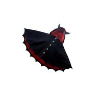 Elegabrillia Cape Halloween Costume Garçon Fille Capes Sorcier Sorcière Médiéval avec Capuche Fibre d'Acétate Douce Adapté Fête Maquillage Noël Carnaval Club, m