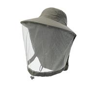 Elegabrillia Chapeau d'Apiculteur Filet Moustiquaire Protection Couvre-Chef Apiculture avec Filet Visage Casquette Nylon Respirante Accessoire Protection Solaire, Vert