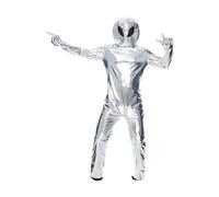 Elegabrillia Costume Alien Cosplay Costume Combinaison Déguisement Adulte Polyester Léger Facile à Porter pour Hommes Femmes Adapté aux Fêtes Costumées Soirées à, M