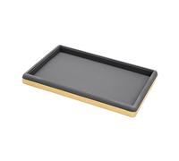 Elegabrillia Plateau de Présentation pour Bijoux, Porte-Bijoux, Plateau Plat Vide pour Pendentifs, Plateau de Rangement pour Colliers et Bagues, Gris