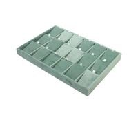 Elegabrillia Plateau de Rangement pour Bijoux, Support et étagère, Doublé de Velours, Matériau Anti-Rayures, Idéal pour Les Femmes et Les Filles, Cadeau pour La Ma, Plateau Collier Vert