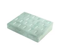 Elegabrillia Plateau de Rangement pour Bijoux, Support et étagère, Doublé de Velours, Matériau Anti-Rayures, Idéal pour Les Femmes et Les Filles, Cadeau pour La Ma, Plateau Anneaux Verts