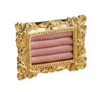 Elegabrillia Porte-bagues Baroque Vintage, avec Doublure Douce, Accessoire Photo, Organisateur de Boucles D'oreilles pour Boutique, Coiffeuse, Vendeur, Maison, Rose