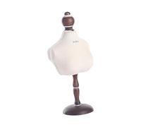 Elegabrillia Présentoir Collier Buste Présentoir à Bijoux Support Collier Mannequin Chaîne Organisateur en Bois et Tissu pour Vitrines Salons Magasins Présentation, résister