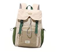 Elegabrillia Sac à Dos Scolaire Léger en Polyester avec Protection Contre L'humidité, Grande Capacité Intérieure, Conception Portable et Bretelles Réglables, C, Vert