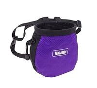 Elegabrillia Sac à Magnésie pour l'escalade avec Ceinture et Fermeture éclair, Idéal pour La Musculation, La Chasse et l'escalade de Bloc, Violet