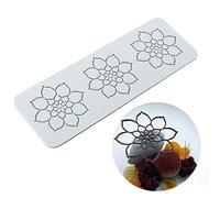 ELEGAM Moules à Fondant en Dentelle en Silicone for décoration de gâteaux, Anneau à 3 Trous (Couleur : Anneau à 3 Trous) (Color : 3 Holes Mandala)