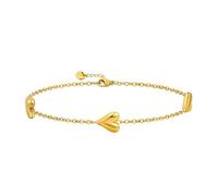 Elegance 11 designs Bracelets en or pour femmes tendance, fin et délicat en or mignon bracelet à breloques étanche en acier inoxydable bijoux d'été cadeau pour femmes, 7 Zoll, Acier inoxydable, No